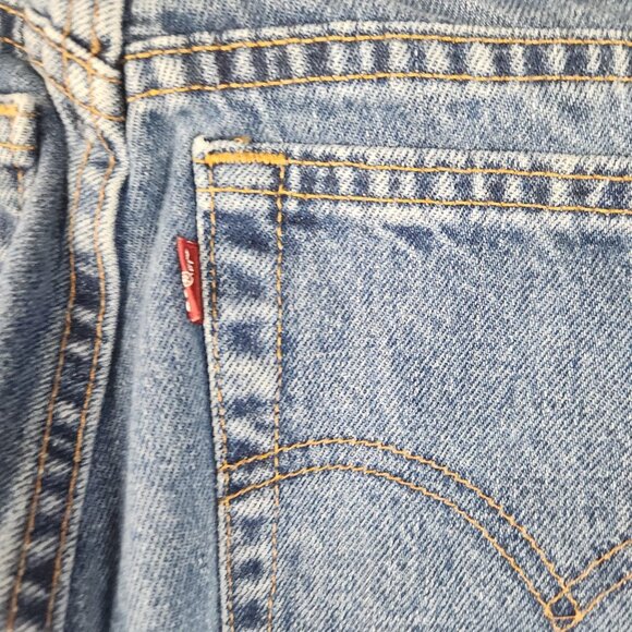 Levis 550 Jeans Womens 10 Misses Relaxed Fit Tapered Leg Blue Denim Vintage Y2K - Picture 9 of 11